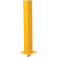 Vestil GR-H2R-DI-TP42-HDG POTEAU TUBULAIRE PR GARDE-FOU, 42"H, 5" la x 42" h, Jaune