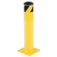 Safety Bollard, Steel, 24" H x 4.5" W, Yellow  KA102 | TENAQUIP