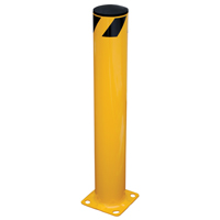 Safety Bollard, Steel, 36" H x 5.5" W, Yellow  KA106 | TENAQUIP