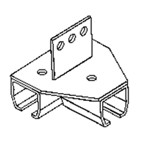 Duratrack 16TB3WV Support de montage sur poutre pour murs-rideaux