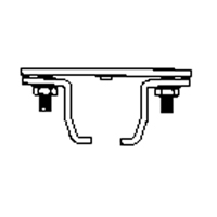 Duratrack 16TSC &eacute;clisse pour rail de roulement de mur-rideau mont&eacute; au plafond