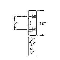 Ideal Warehouse Innovations 26-1120 Molded Rubber Dock Guards, Rubber, 30" W x 4" D x 10" H
