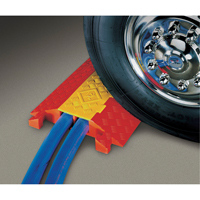 Checkers Industrial Products CP2X325-Y/O Linebacker&reg; Heavy Duty Hose Protector, 2 Channels, 36" L x 22" W x 4.13" H