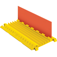Checkers Industrial Products CP5X125-GP-O/Y Linebacker&reg; General Purpose Cable Protector, 5 Channels, 36" L x 17.25" W x 1.9375" H