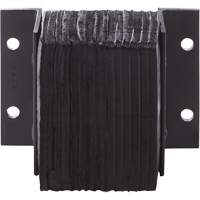 Ideal Warehouse Innovations 24-1030 Laminated Dock Bumpers, Horizontal, Rubber, 12" W x 4" D x 10" H