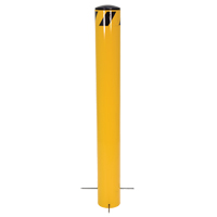 Vestil BOLPP-36-5.5 Pour-In-Place Bollards, Steel, 36-1/2" H x 5-9/16" W, Yellow