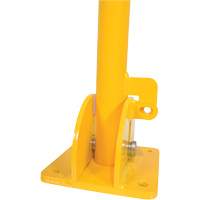 Fold-Down Bollards, Steel, 42" H x 1-3/4" W, Yellow  KH819 | TENAQUIP