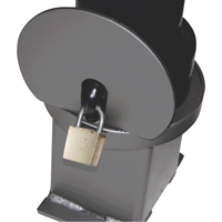 Vestil BOL-OR-40-BK Bornes d&eacute;coratives amovibles, Acier, 40" h x 4-1/2" la, Noir