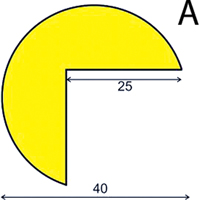 Knuffi 60-6702 Syst&egrave;mes polyvalents d'avertissement & de protection Soft Edge, Longueur 1 m