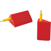 Checkers Industrial Products UC1400-6 Cales-roue pour usage g&eacute;n&eacute;ral, Polyur&eacute;thane, Orange, 10" la x 8-1/2" p x 5" h