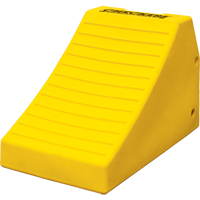 Heavy-Duty Wheel Chocks, Polyurethane, Safety Yellow, 14-1/2" W x 24-3/5" D x 16" H  KH979 | TENAQUIP