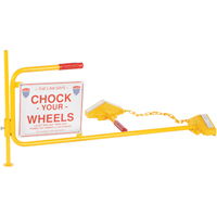 Vestil SRC/FRC Single Rail Chock With Flag Rail Combo