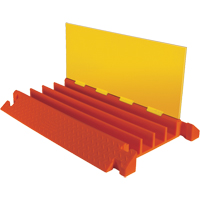 Checkers Industrial Products CP4X300-Y/O Linebacker&reg; General Purpose Cable Protector, 4 Channels, 36" L x 23.9" W x 3.9" H
