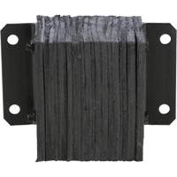 Vestil 1012-6 Laminated Dock Bumper, Horizontal, Rubber, 12" W x 6" D x 10" H