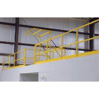 Mezzanine Safety Gate, 68-1/2" L x 42" H, 80-1/16" Raised, Yellow  KI289 | TENAQUIP