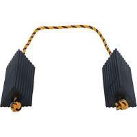 Vestil AC-13 Cale de roue d'avion de transporteur a&eacute;rien, 5" x 10" x 4-1/2", Noir