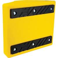 KLETON KI296 Cale de roue robustes, Ur&eacute;thane, Jaune, 15-1/2" la x 17-7/10" p x 10" h