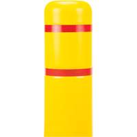 KLETON KI327 Capuchon en poly&eacute;thyl&egrave;ne pour borne de protection, 4-1/2" dia. x 52" l, Rouge/Jaune