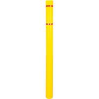 KLETON KI328 Capuchon en poly&eacute;thyl&egrave;ne pour borne de protection, 4-1/2" dia. x 64" l, Rouge/Jaune