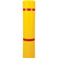KLETON KI328 Capuchon en poly&eacute;thyl&egrave;ne pour borne de protection, 4-1/2" dia. x 64" l, Rouge/Jaune