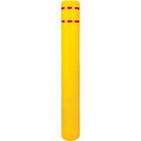 KLETON KI329 Capuchon en poly&eacute;thyl&egrave;ne pour borne de protection, 6-5/8" dia. x 52" l, Rouge/Jaune