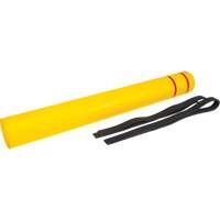 KLETON KI330 Capuchon en poly&eacute;thyl&egrave;ne pour borne de protection, 6-5/8" dia. x 60" l, Rouge/Jaune