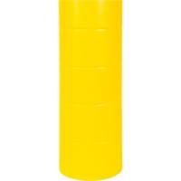 KLETON KI330 Capuchon en poly&eacute;thyl&egrave;ne pour borne de protection, 6-5/8" dia. x 60" l, Rouge/Jaune