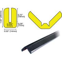 Knuffi 60-6902-3 W Profile 1M Edge Protection Bumper Guard, 3.25' (0.99 m) Long