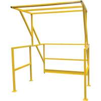 KLETON KI404 Barri&egrave;re de s&eacute;curit&eacute; pour mezzanine, 70" lo x 77" ha, 78" &eacute;lev&eacute;e, Jaune
