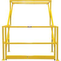 KLETON KI404 Barri&egrave;re de s&eacute;curit&eacute; pour mezzanine, 70" lo x 77" ha, 78" &eacute;lev&eacute;e, Jaune