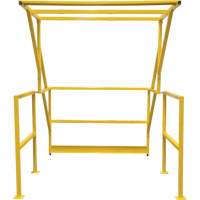 KLETON KI404 Barri&egrave;re de s&eacute;curit&eacute; pour mezzanine, 70" lo x 77" ha, 78" &eacute;lev&eacute;e, Jaune