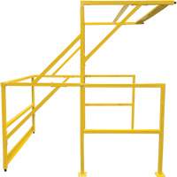 KLETON KI404 Barri&egrave;re de s&eacute;curit&eacute; pour mezzanine, 70" lo x 77" ha, 78" &eacute;lev&eacute;e, Jaune