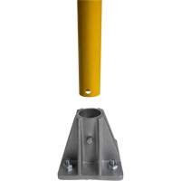KLETON KI407 Garde-corps pour barri&egrave;re de s&eacute;curit&eacute;, Acier, 48" lo x 42" h, Jaune