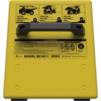 Checkers Industrial Products MC4011-NB Cale de roue ultra-robuste pour l'exploitation mini&egrave;re Checkers Safety sans support, PEHD, Jaune, 14-1/2" la x 17-1/2" p x 16" h