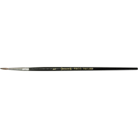 Felton Brushes 10914 Black Pointed Bristle Artist Brush, 2.5 mm Brush Width, Camel Hair, Wood Handle