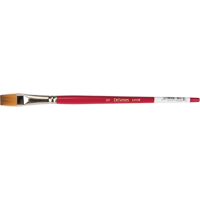  KP126 Flat Artist Brush, 1/2" Brush Width, Synthetic, Wood Handle