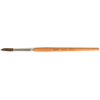 Osborn 0007401400 Round Lettering Lacquering Paint Brush, 5/16" Brush Width, Camel Hair, Wood Handle