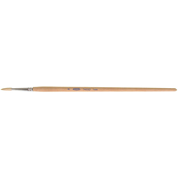 Osborn 0007403200 Pure White Bristle Round Marking Paint Brush, 3/16" Brush Width, White China, Wood Handle