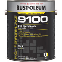 Rust-Oleum 9179402 9100 System DTM Epoxy Mastic Base, Black, Gallon