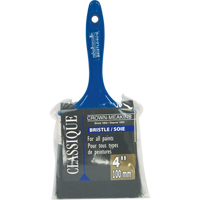 Crown-Meakins CL019154 Classic Paint Brush, Bristle, Plastic Handle, 4" Width