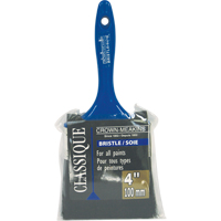 Classic Paint Brush, Bristle, Plastic Handle, 4" Width  KP549 | TENAQUIP