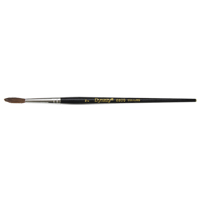 Felton Brushes 10917 Black Pointed Bristle Artist Brush, 4 mm Brush Width, Camel Hair, Wood Handle