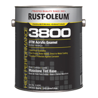 Rust-Oleum 314592 3800 High-Performance DTM Acrylic Enamel, Gallon, Tint Base
