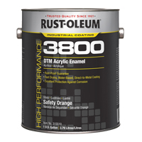 Rust-Oleum 315510 3800 High-Performance DTM Acrylic Enamel, Gallon, Orange