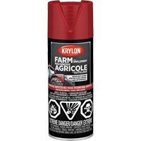 Krylon Industrial 419330008 Peinture en a&eacute;rosol pour la ferme et l'&eacute;quipement, Rouge International Harvester, Tr&egrave;s brillant, 340 g, Canette a&eacute;rosol