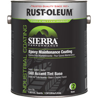Rust-Oleum 282600 Rev&ecirc;tement dentretien &eacute;poxydique &agrave; base deau Sierra Performance S60 Base pour accents, Gallon, Base &agrave; teinter