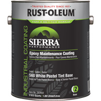 Rust-Oleum 282602 Sierra Performance S60 Water-Based Epoxy Maintenance Coating Pastel Base, Gallon, Tint Base