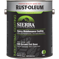 Rust-Oleum 248276 Sierra S60 Water-Based Epoxy Maintenance Coating Part 2 Base, Gallon, Tint Base