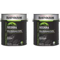 Rust-Oleum 248290 Trousse de rev&ecirc;tement dentretien &eacute;poxydique &agrave; base deau Sierra S60, Gallon, Noir