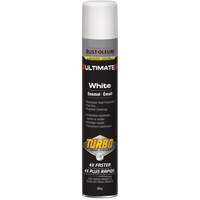 Rust-Oleum 352466 Peinture d'&eacute;mail vaporis&eacute; Ultimate Turbo, Blanc, Brillant, 652 g, Canette a&eacute;rosol